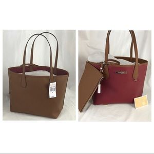 MICHAEL KORS Reversible Tote & Wristlet NWT
